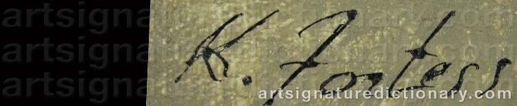 Signature by Karl Eugene FORTESS