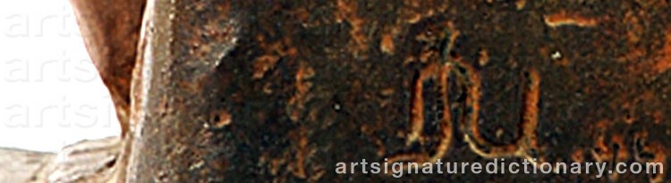 Authentic signature by Nanna ULLMAN JOHANSEN on  artwork