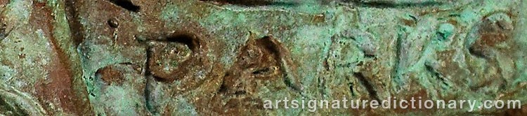 Authentic signature by Charles Cropper PARKS on  artwork