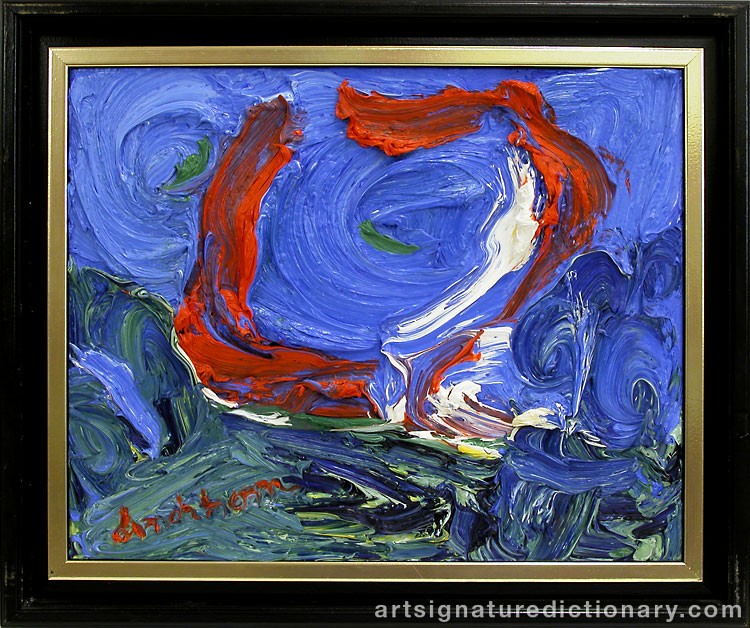 Close-up details showing Bengt LINDSTRÖM signature forgery characteristics