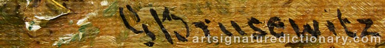 Signature by Gustaf BRUSEWITZ