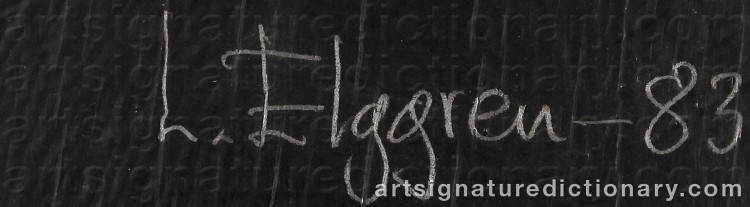 Signature by Leif ELGGREN