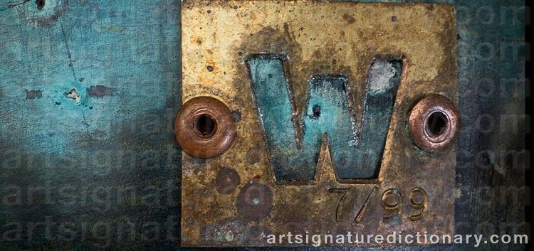 Authentic signature by Andreas WARGENBRANT on Sculpture artwork