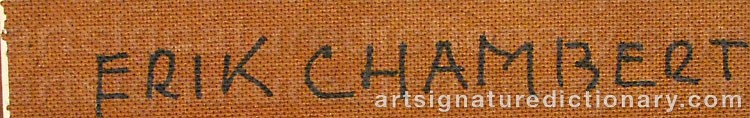 Signature by Erik CHAMBERT
