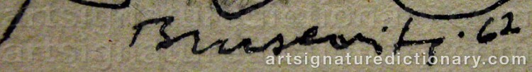 Signature by Gunnar BRUSEWITZ