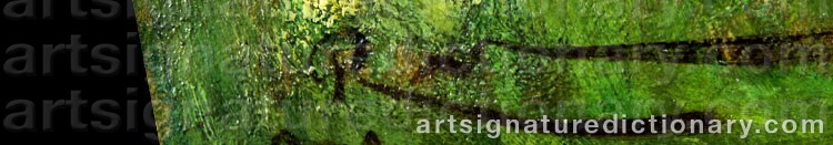 Authentic signature by Robert Walker MACBETH on artwork