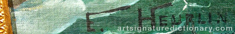 Signature by Erland HEURLIN