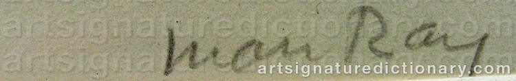 Signature by Man RAY