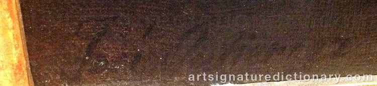 Authentic signature by José GUTIERREZ DE LA VEGA on Painting/Watercolour artwork