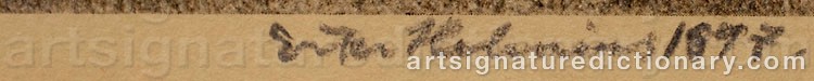 Authentic signature by Ester HELENIUS on Drawing/Graphic/Print artwork