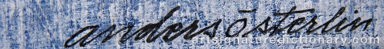 Signature by Anders ÖSTERLIN