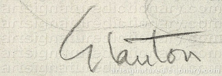 Authentic signature by Stanton MACDONALD-WRIGHT on Drawing/Graphic/Print artwork