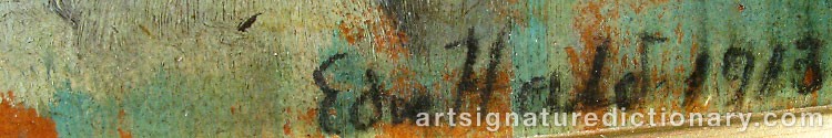 Signature by Edward HALD