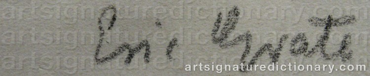 Signature by Eric GRATE