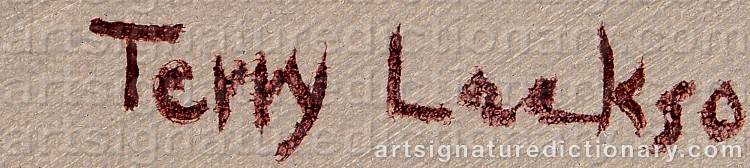 Authentic signature by Terry LAAKSO on Painting/Watercolour artwork