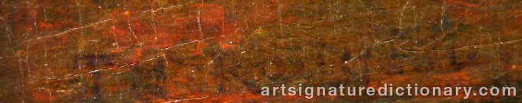 Authentic signature by Théodore ROUSSEAU on  artwork