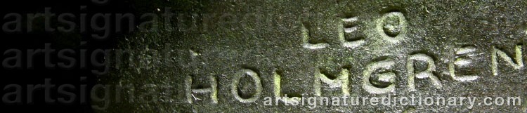 Signature by Leo HOLMGREN