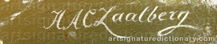 Proven forgery of Hester Adriana Cornelia ZAALBERG signature - counterfeit example
