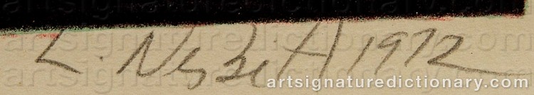 Signature by Lowell NESBITT