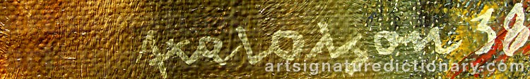 Signature by Axel OLSON