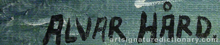 Signature by Alvar HÅRD