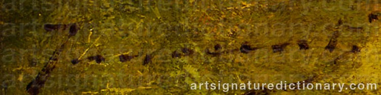Authentic signature by Guglielmo INNOCENTI on  artwork