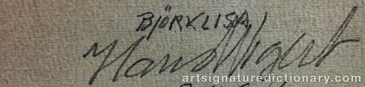 Signature by Hans WIGERT