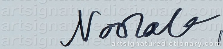 Authentic signature by Noora GEAGEA on  artwork