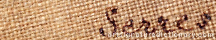 Authentic signature by John Thomas SERRES on  artwork