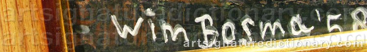 Signature by Wim BOSMA