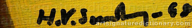 Signature by Hans Valter SUNDBERG