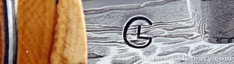 Authentic signature by Claes LÖFGREN on Other artwork