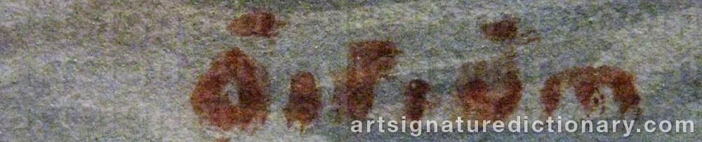 Signature by Folke ÖSTRÖM