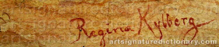 Signature by Regina KYLBERG-BOBECK