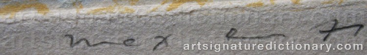 Signature by Max ERNST