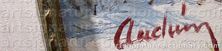 Authentic signature by Bengt Olof ANDRÉEN on artwork