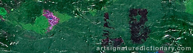 Authentic signature by Leopold BIRSTINGER on  artwork