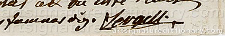 Signature by Johan Tobias SERGEL