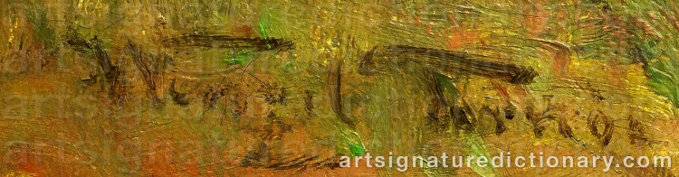 Authentic signature by Wenzel Ulrik TORNÖE on Painting/Watercolour artwork