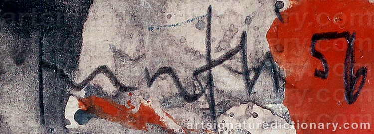 Authentic signature by Walter MAFLI on Painting/Watercolour artwork