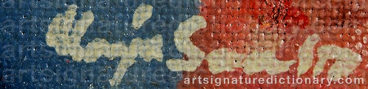 Authentic signature by Marja SAARTO-HANKIRANTA on Painting/Watercolour artwork