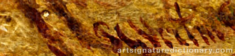 Authentic signature by Petrus Gerardus VERTIN on  artwork