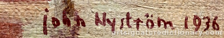 Signature by John NYSTRÖM