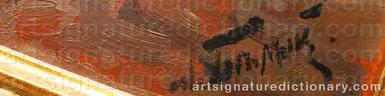 Authentic signature by Alexander Fyodorovich BELY on  artwork