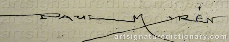 Signature by Paul MYRÉN
