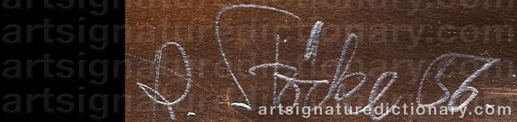 Authentic signature by Rupert STÖCKL on  artwork