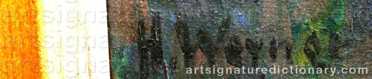 Signature by Hilding WERNER