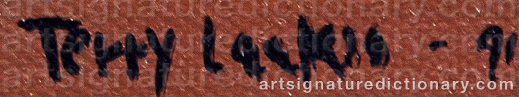 Authentic signature by Terry LAAKSO on Painting/Watercolour artwork