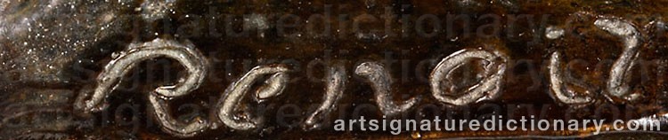 Signature by Pierre Auguste RENOIR