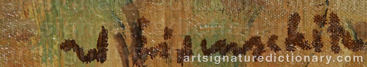 Authentic signature by Willy EISENSCHITZ on artwork